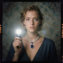 kodak portra 4 0 0, wetplate, flashlight, 8 5 mm carl zeiss, blueberry, award - winning colour portrait by britt marling : a luxury jewelry, haze, wallpaper, fog, no people