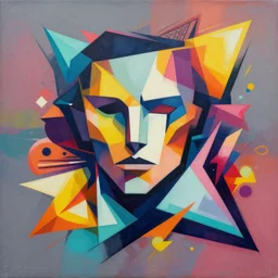 Painting of Stephen Lee Bruner by Sachin Teng :4  stylish, asymmetrical, Matte Painting , Vector art, geometric shapes, hard edges, graffiti, street art:2 Masterpiece, high detail, by Sachin Teng:4