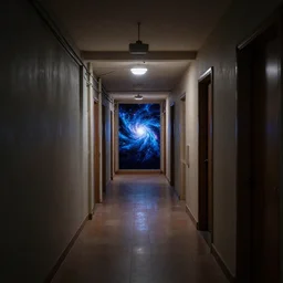 a hallway leading to another universe, highly detailed,