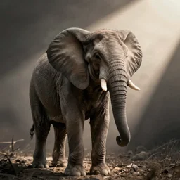 photo of a great dane that looks like an elephant