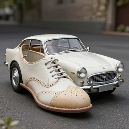 a 1960s car inspired by brogue shoes