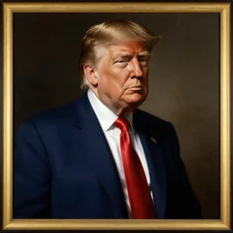 the downfall of donald trump, by caravaggio,