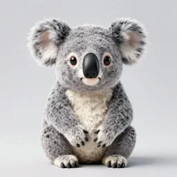 Koala Figure, 8K, studio light