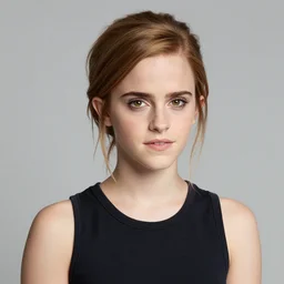 portrait, high quality, emma watson as clayface