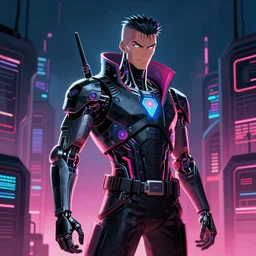 cyberpunk b j blazkowitz as the leader of a futuristic communist society, cybernetics, sharp lines, digital, artstation, colored in