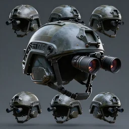 concept art tactial helmet night vision tech military modern era variants digital high detail trending in artstation high detail smooth 4 k 8 k hd mechanical