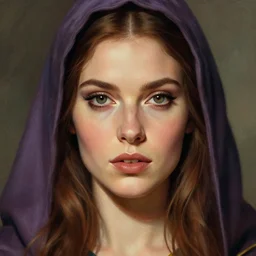 the famous female wizard as a realistic d & d fantasy character, closeup portrait art by donato giancola and greg rutkowski, vintage retro, realistic face, digital art, trending on artstation, symmetry!!