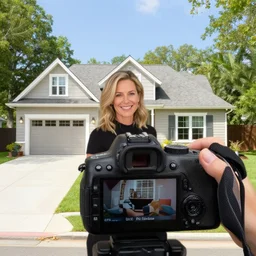 dslr photograph of nancy peloski selling a house 8 5 mm f 1. 8