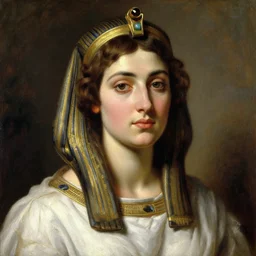 portrait of cleopatra, realism portrait by ilya repin