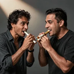 acinda and schomo ripping bongs teeth