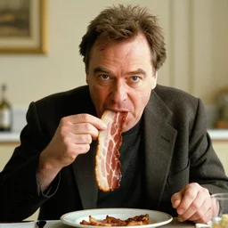 sir francis bacon eating bacon with kevin bacon
