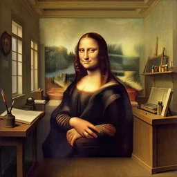 interior of leonardo davinci's studio by leonardo davinci, illustration, insane detailed