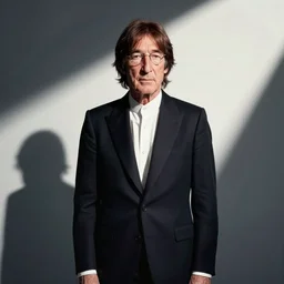 john lennon as james bond, studio photograph, dramatic llghting