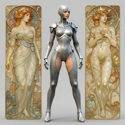 a woman dressed in skintight armor, exposed thighs, art by krenz cushart and artem demura and alphonse mucha and arthur adams, polycount, fantasy art, polycount - n 8