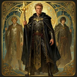 clint eastwood as oscar diggs, intricate, d & d, wizard, fantasy, art nouveau, digital painting, trending on artstation, sharp focus, wide shot, illustration, global illumination, ray tracing, art by artgerm and greg rutkowski and ruan jia
