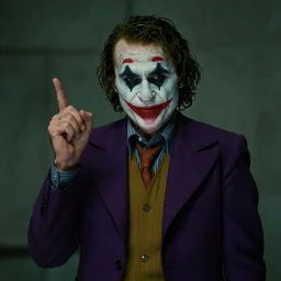 film still of tom selleck as the joker in the dark knight, 4 k