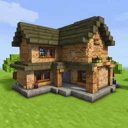 Screenshot Of A Mansion Built In Minecraft