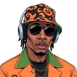 obama as a fashionable soundcloud rapper, illustration by horohiko araki, manga art, soundcloud rapper