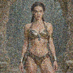 princess leia wearing a modular steampunk bikini mechanism.