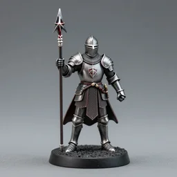 dnd miniature of a knight