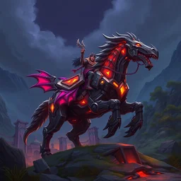 mount epic mechanical steeds screenshot world of warcraft mounts worldboss fantasy comics that looks like it is from borderlands by jesper ejsing, by rhads, makoto shinkai alena aenami artworks in 4 k beeple, thomas kinkade heartstone league of legends dofus overwatch