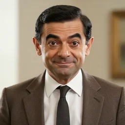 Live Action Still of Jerma985 in Mr. Bean, real life, hyperrealistic, ultra realistic, realistic, highly detailed, epic, HD quality, 8k resolution, body and headshot, film still