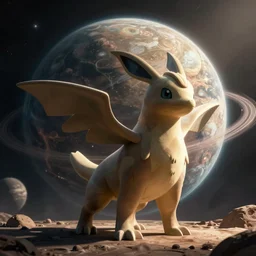 Concept art of a planetary pokemon