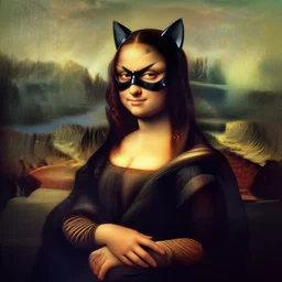 leonardo da vinci ´ s gioconda as cat woman