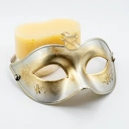 venetian bauta mask glass sponge