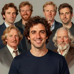 photo of sebastian errazuriz with simple smile paint detailed digital artstation, portrait hd 4 k, y greg rutkowski and gaston bussiere and craig mullins and j. c. leyendecker, hd