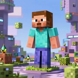 Minecraft in a futuristic!!!!! style, Minecraft in the year 2090, trending on artstation, artstation futurism, 4k, 8k