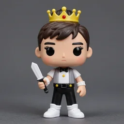 audrey hepburn cos play prince ( big wig ), stop motion vinyl action figure, plastic, toy, butcher billy style