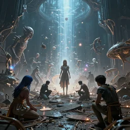 of interdimensional beings messing up our timelines 4k photorealism HD
