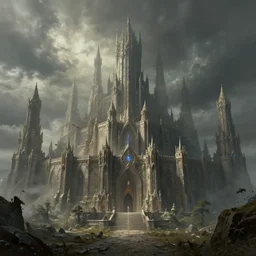 an arcane fortress, magical and powerful, landscape art, mindblowing, concept art, matte, illustration, ominous, magical, dnd, 4 k uhd, very detailed
