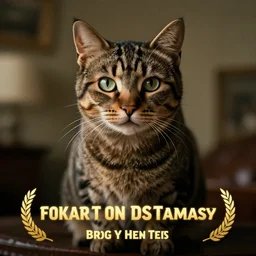 boss cat photograph from a cinematic movie, award winning, great photography