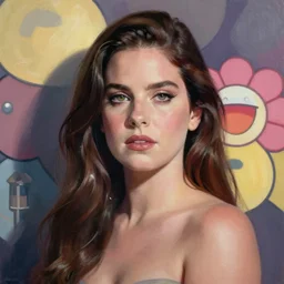 lana del rey painted by takashi murakami