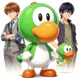 yoshi, highly detailed digital illustration, by ross tran, hirohiko araki, koyoharu gotouge