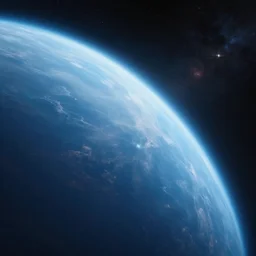 cool smooth space colours, cinematic render of atmospheric deep space, volumetric lighting, cathrin machin, the expanse