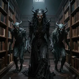 eldritch horrors in the old local library, evil eyes