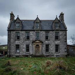 abandoned scottish house in a moody weather by Kechun Zhang