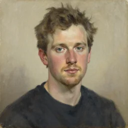 Jamie Fraser painting portrait by Bruno Tesse