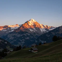 sunset swiss mountain landscape by Thomas Heaton, f8, 14mm