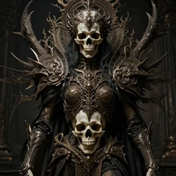 death 1 3, maximalist, high detail, 8 k, ornate, dark fantasy, realistic, masterpiece, trending on art station, complex, wlop
