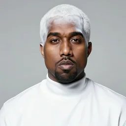 kanye west with white skin