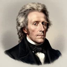 the president, old hickory andrew jackson is the united states president, 8 0's movie poster, theatrical poster, vibrant fan art, digital art, trending on artstation, minimalist