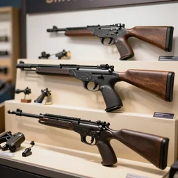A highly detail gun showcase, product showcase
