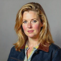 a detailed realistic painting portrait of luanne platter from king of the hill by rembrandt, in the style of rembrandt, photorealistic, vibrant colors, studio lighting, volumetric lighting, micro details