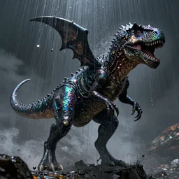 pearlescent gorgeous black lilith! the mother of all monsters!!, covered in iridescent glitter!, raining ash, fine art masterpiece, highly detailed dino valls wayne barlowe machiej kuciara, dramatic lighting, long shot, low angle, uhd 8 k, sharp focus
