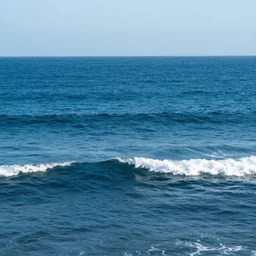 A photo of the ocean, 8k, ray tracing