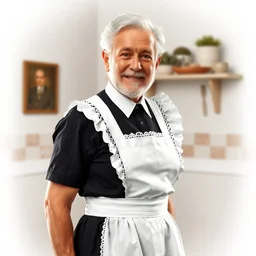 joe biden in a maid outfit